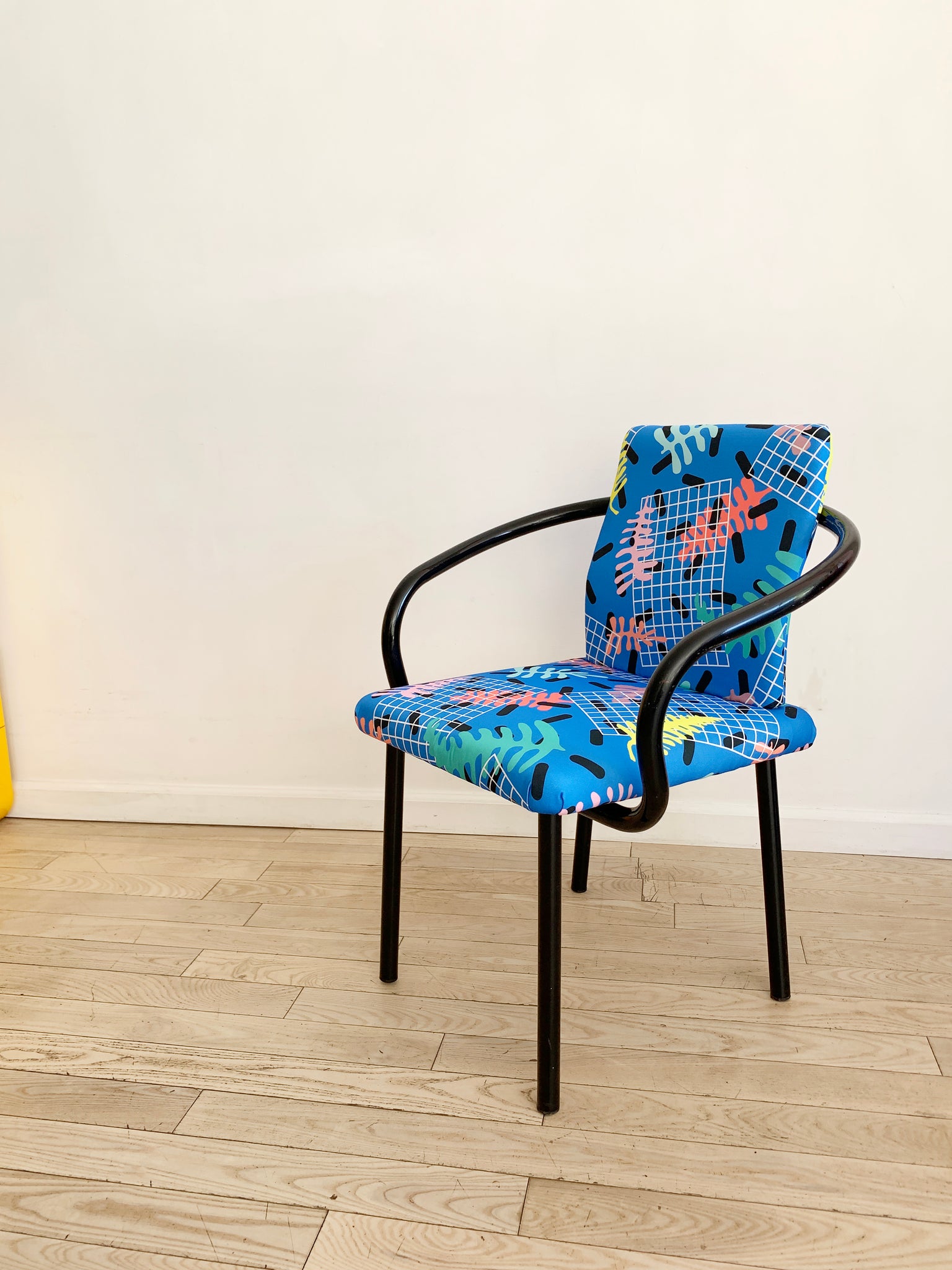 Vintage Ettore Sottsass for Knoll Mandarin Chair in Matisse Print- Single