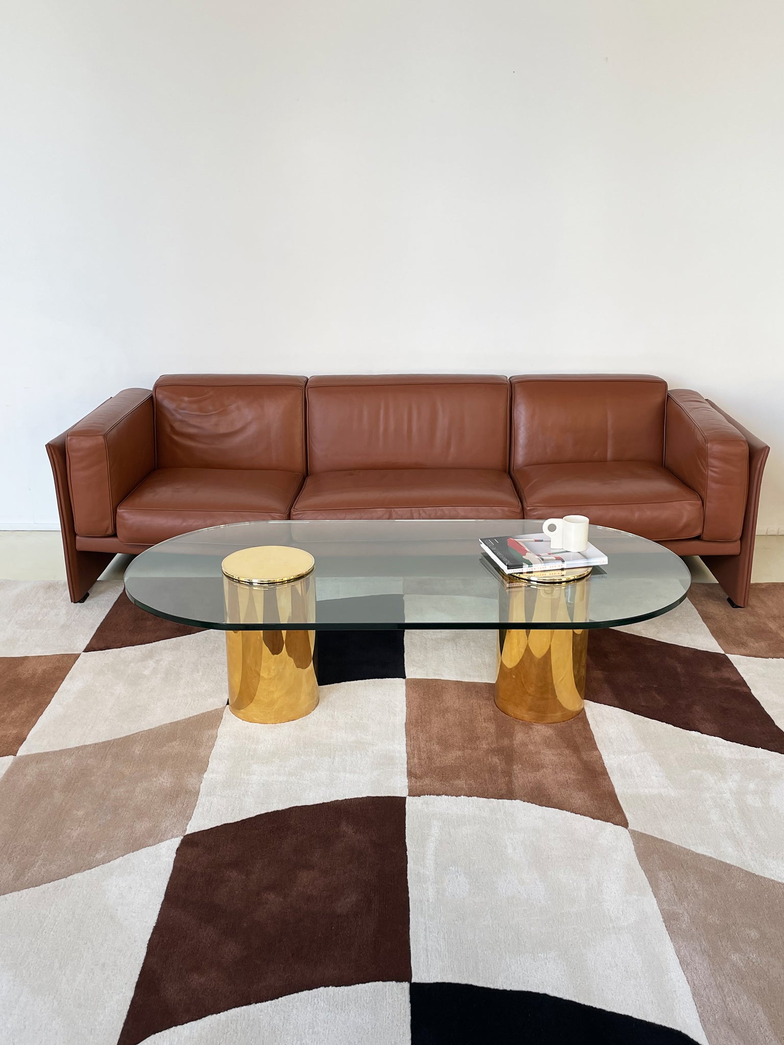 Mario Bellini for Cassina Duc Leather Sofa