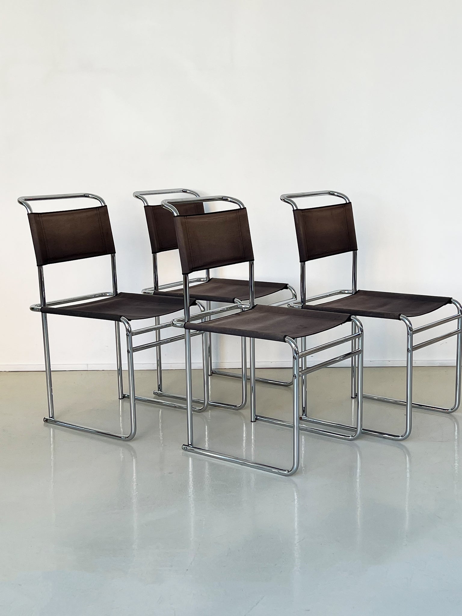 Vintage Marcel Breuer B5 Chairs, Set of 4