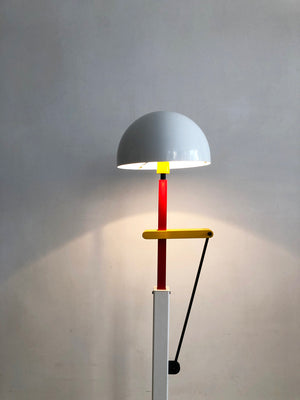 1980s Japanese Memphis Adjustable Floor Lamp by Ikeda Seisakusho, Co.