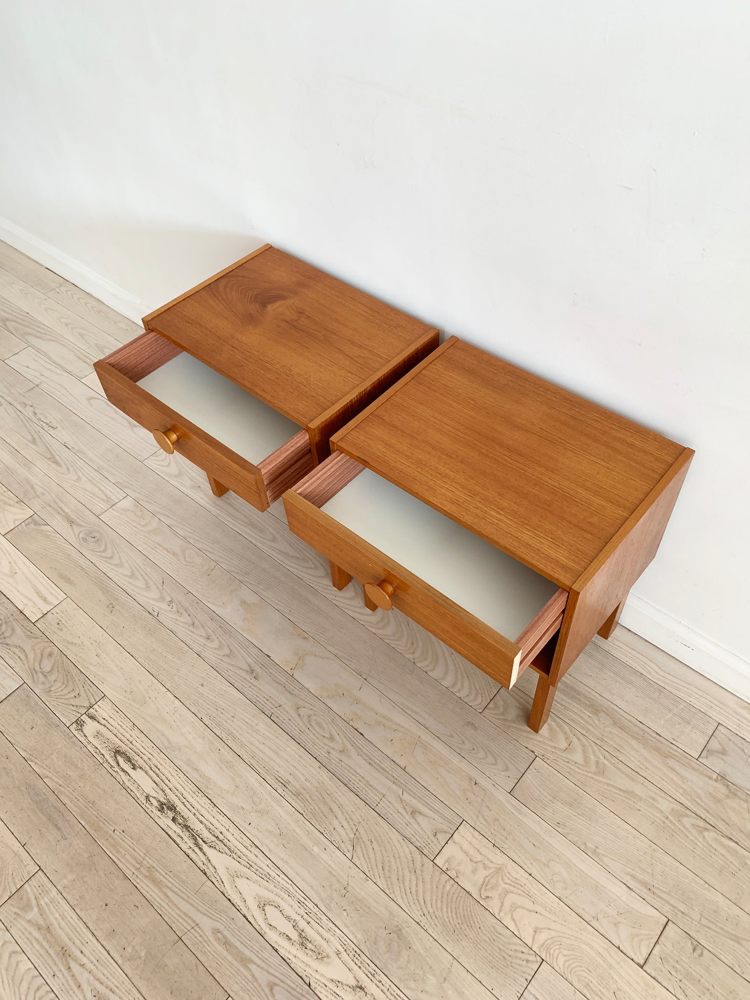 1970s Pair of Teak Nightstands, Denmark