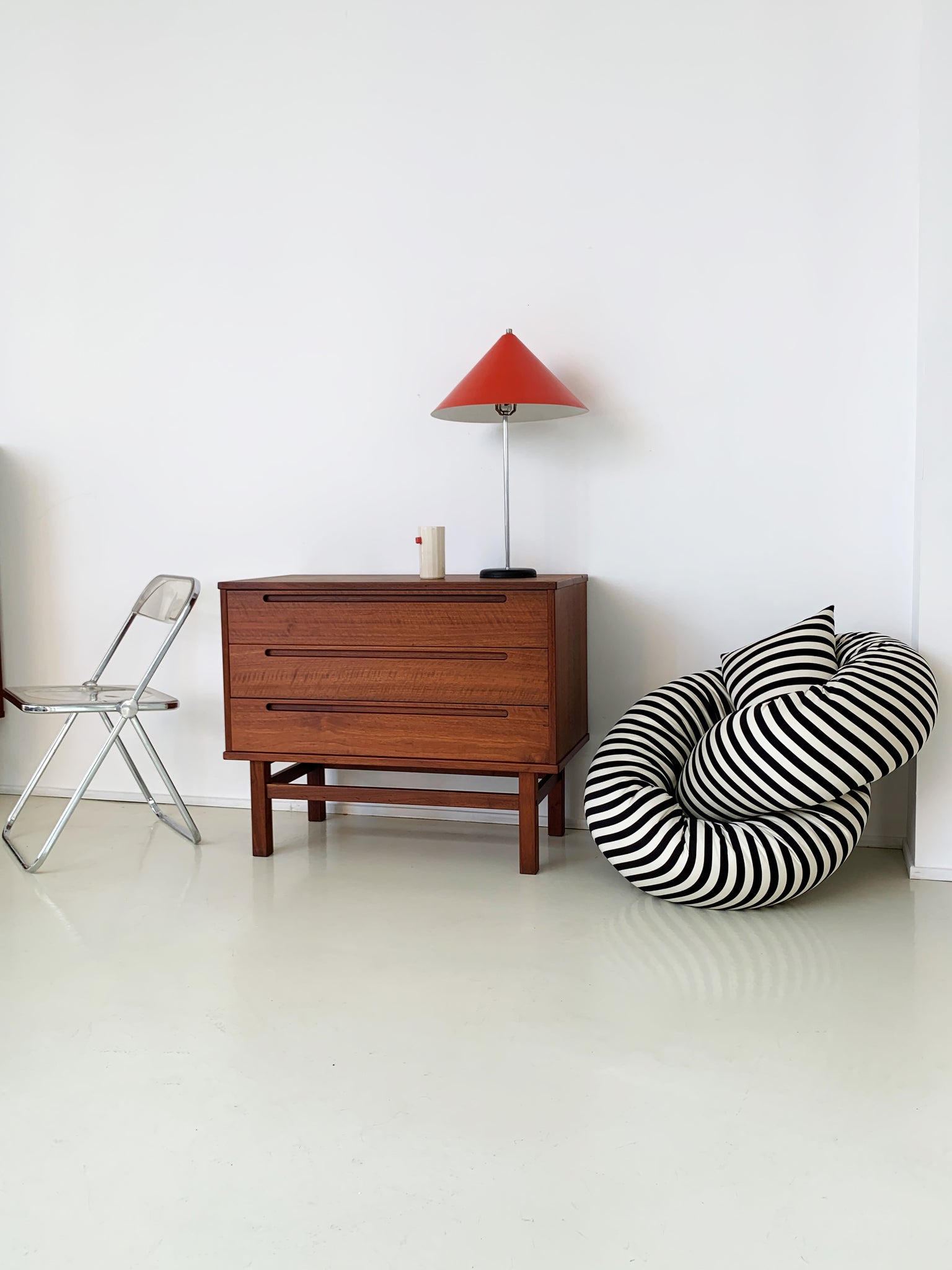 1960s Walnut Three Drawer Dresser by Nils Jonsson