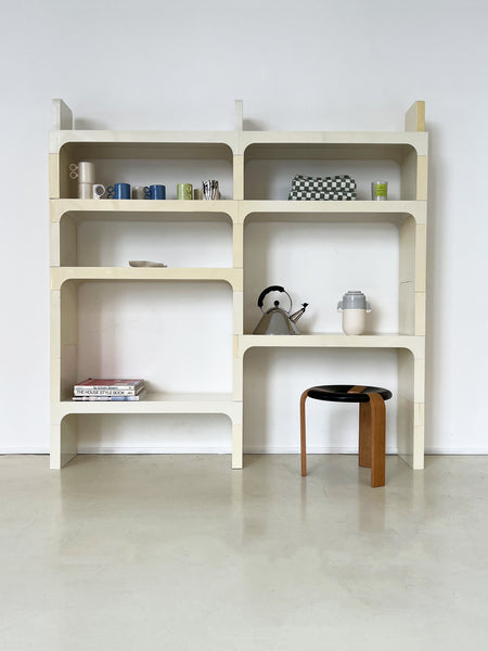 Vintage Modular ABS Plastic Cream Bookcase by Olaf Von Bohr for Kartel –  Home Union NYC