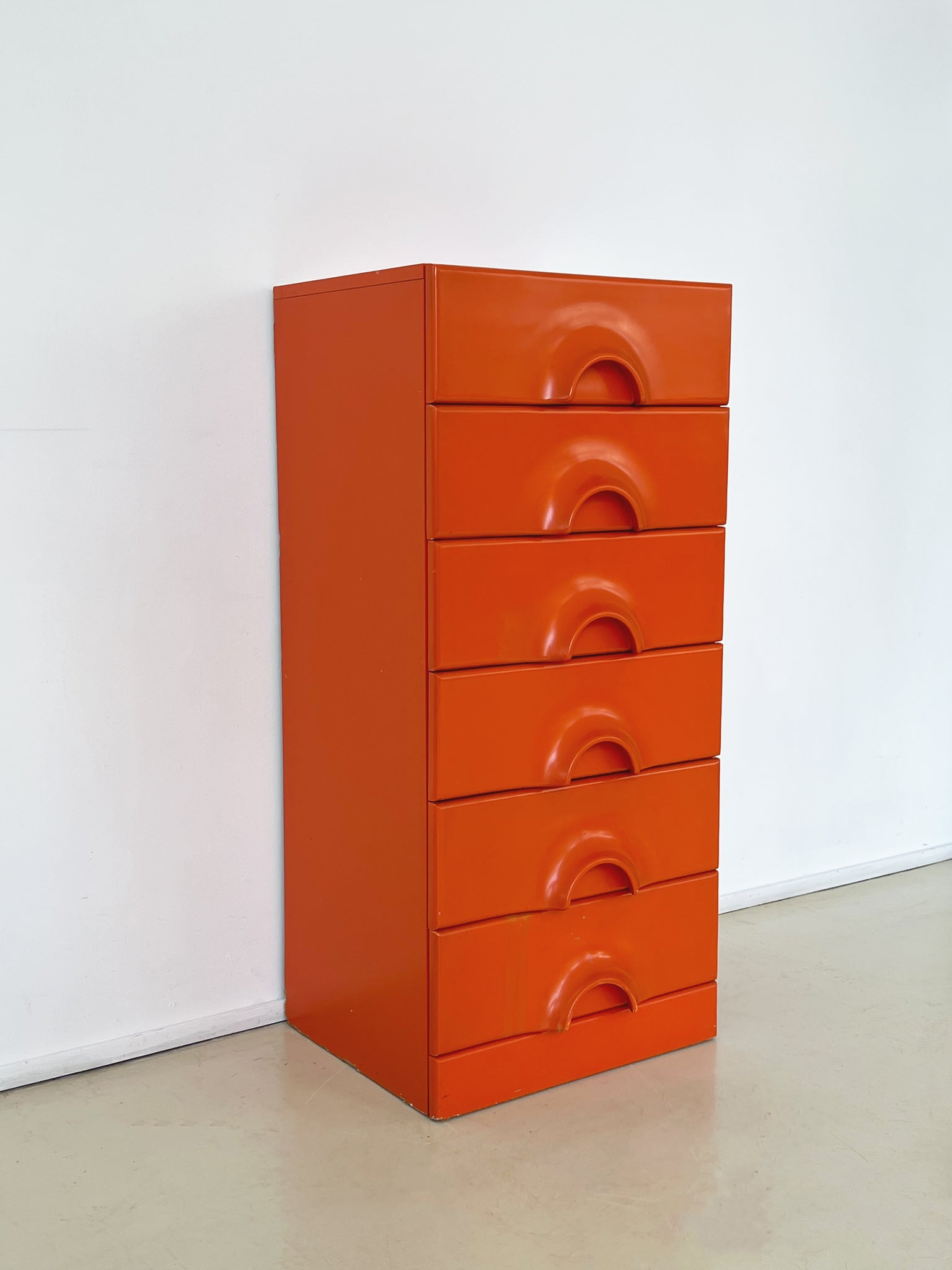 1970s Rare Orange Schönbach Dresser