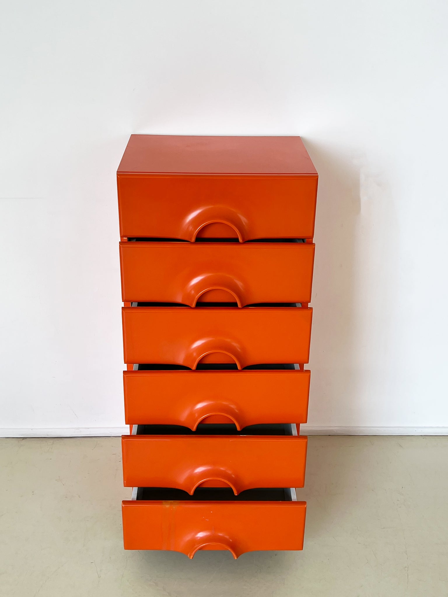 1970s Rare Orange Schönbach Dresser
