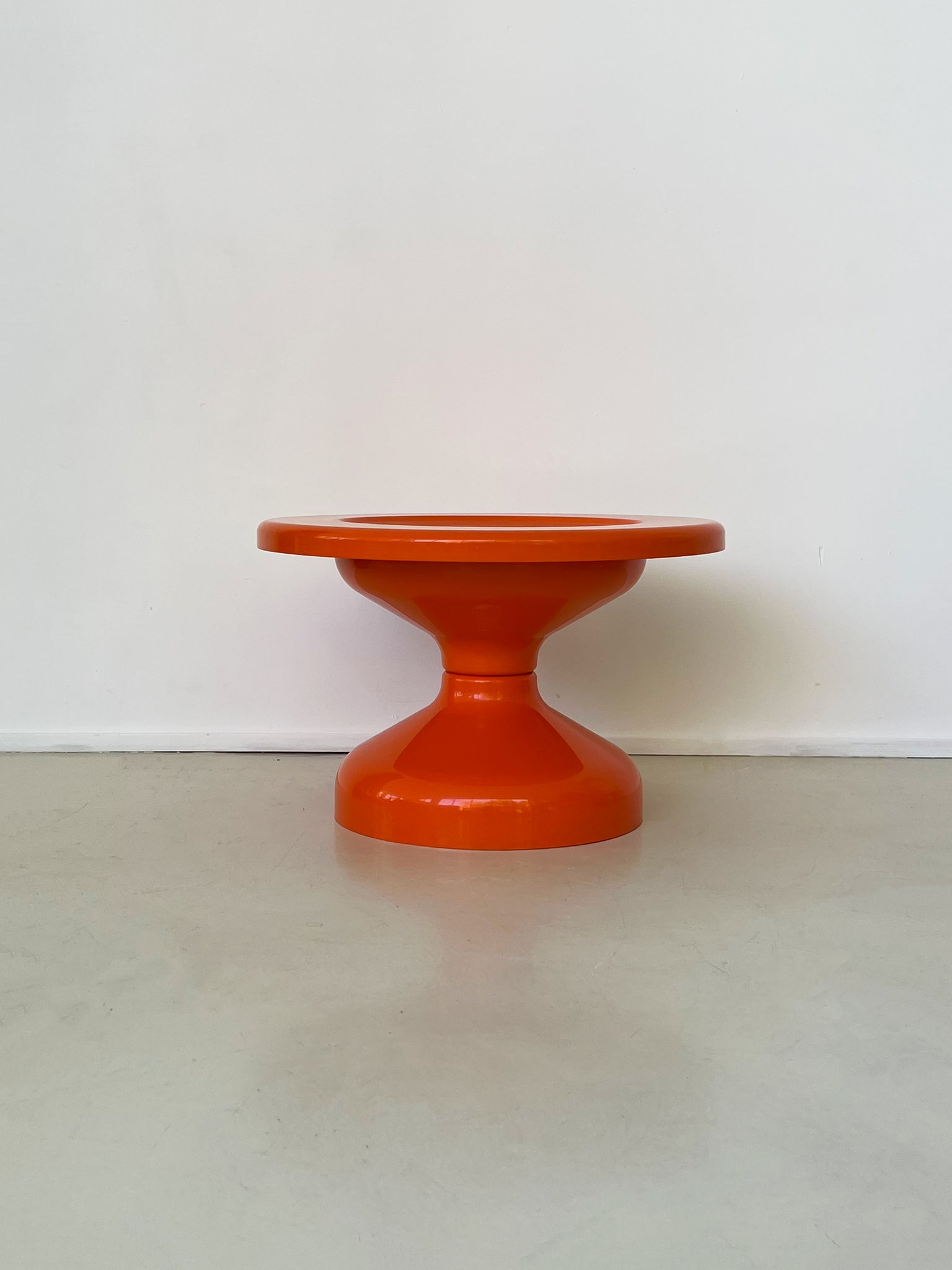 1960s Orange Rocchetto Table by A & P.G. Castiglioni for Kartell