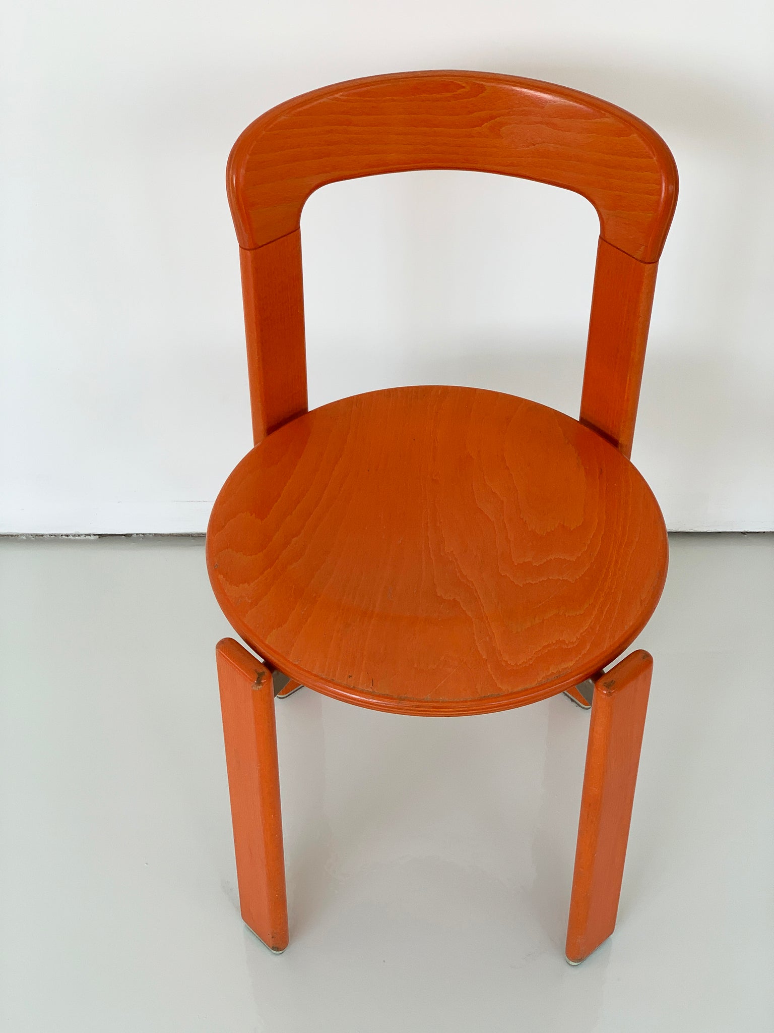 1970s Bruno Rey "Rey" Chairs in Orange, Switzerland