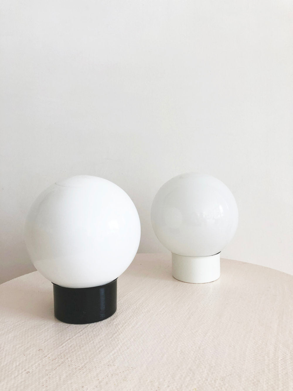 Space Age Vintage Table Orb Lamps