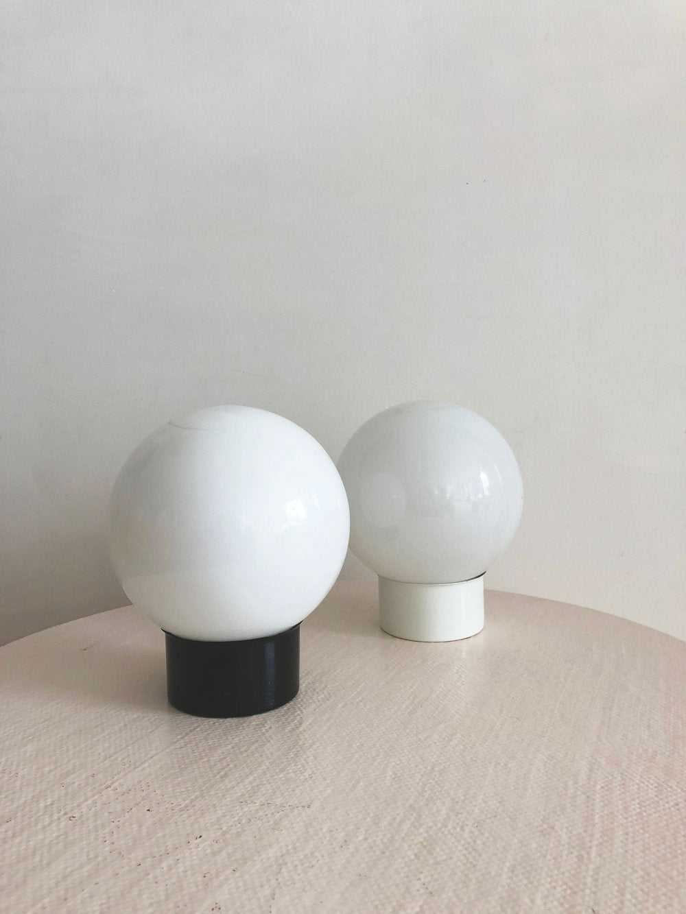 Space Age Vintage Table Orb Lamps