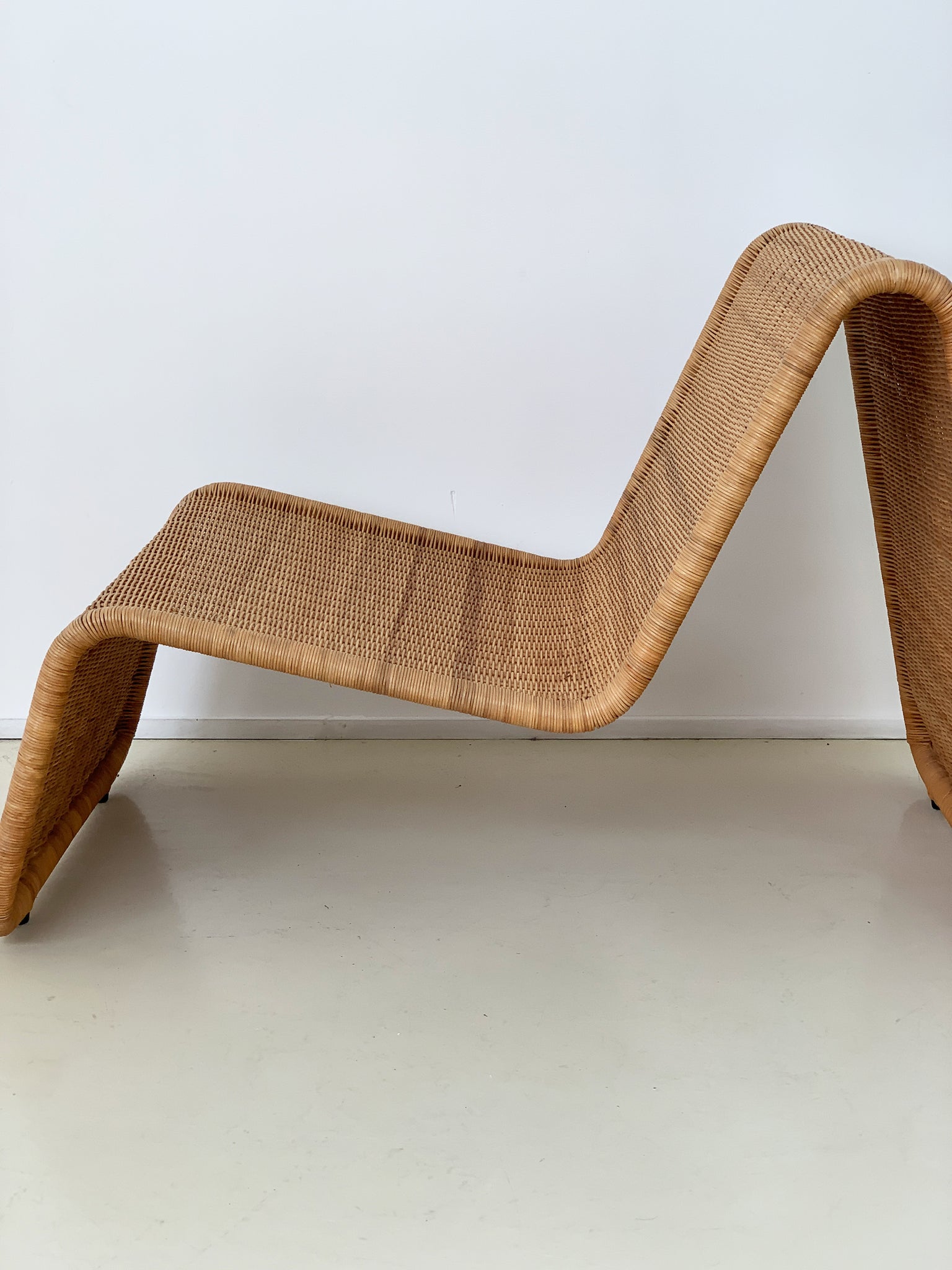 1982 Bent Wicker Lounge Chair