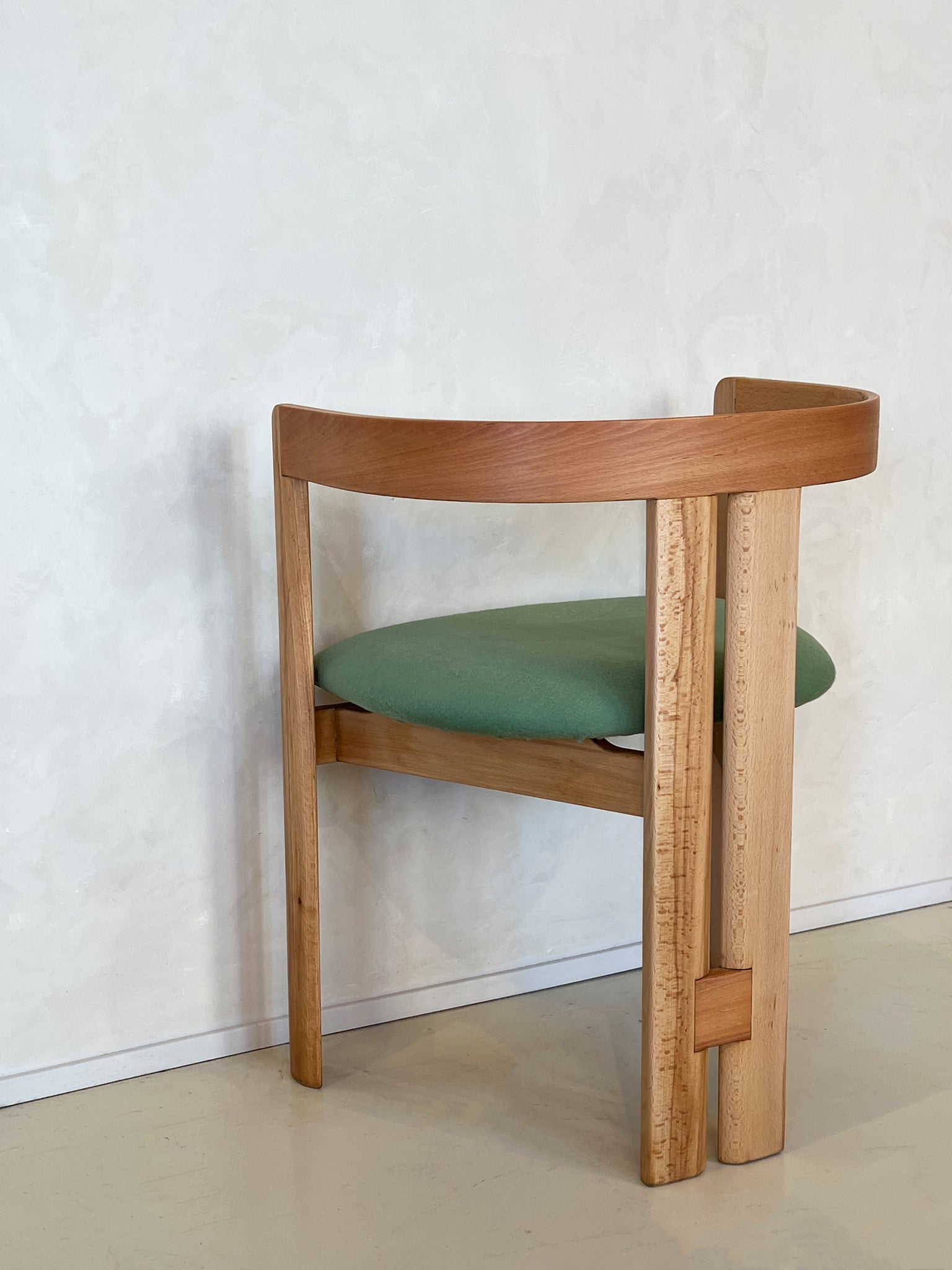 Mid Century Tobia Scarpa Beechwood Pigreco Chair