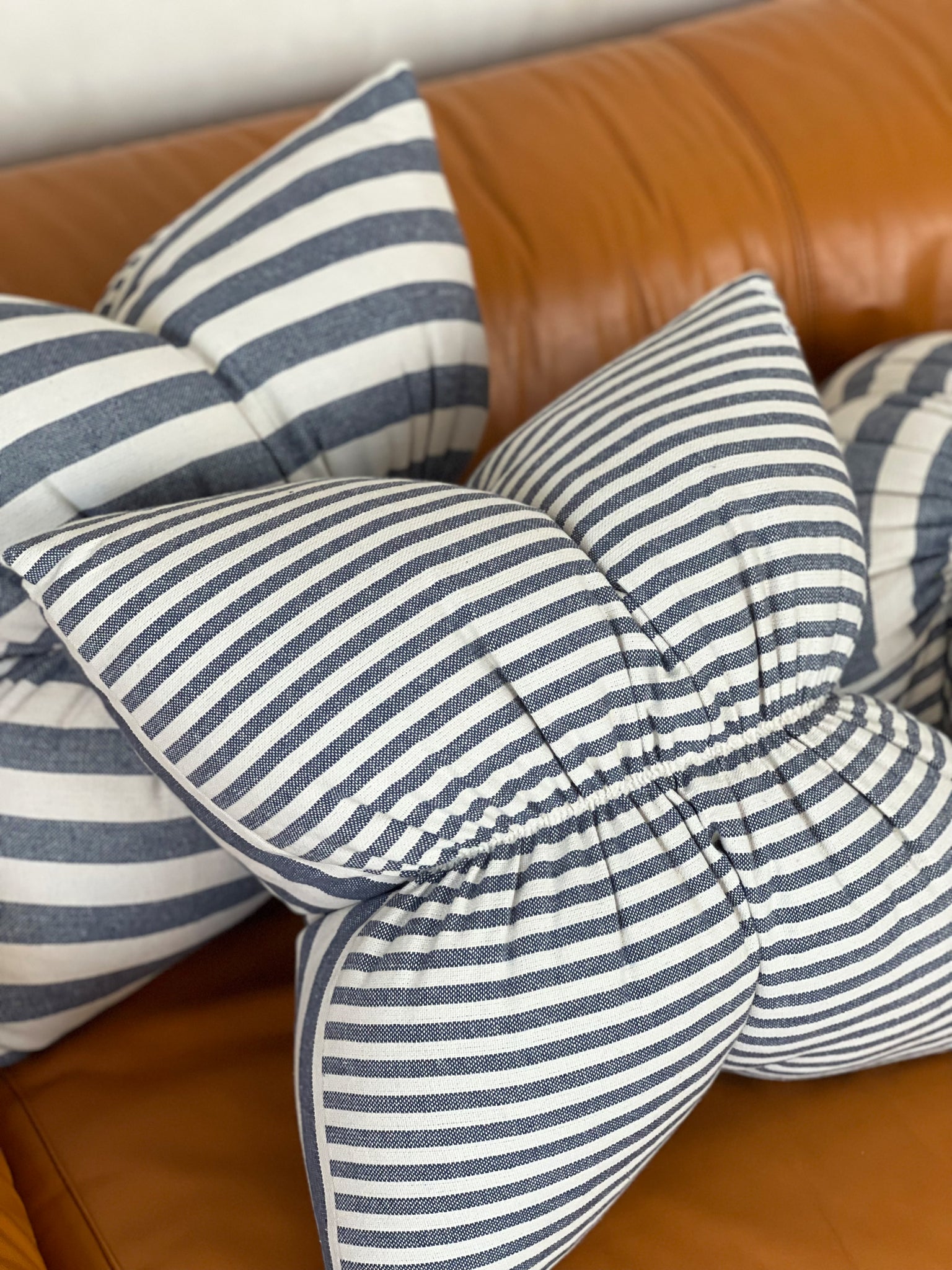 Linen Striped Double Sided Pillow Two