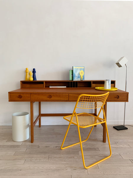 Mid Century Peter Lovig Nielsen Flip Top Teak Desk – Home Union NYC