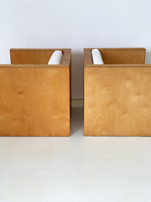 Vintage Boxy Plywood Club Chair - Each