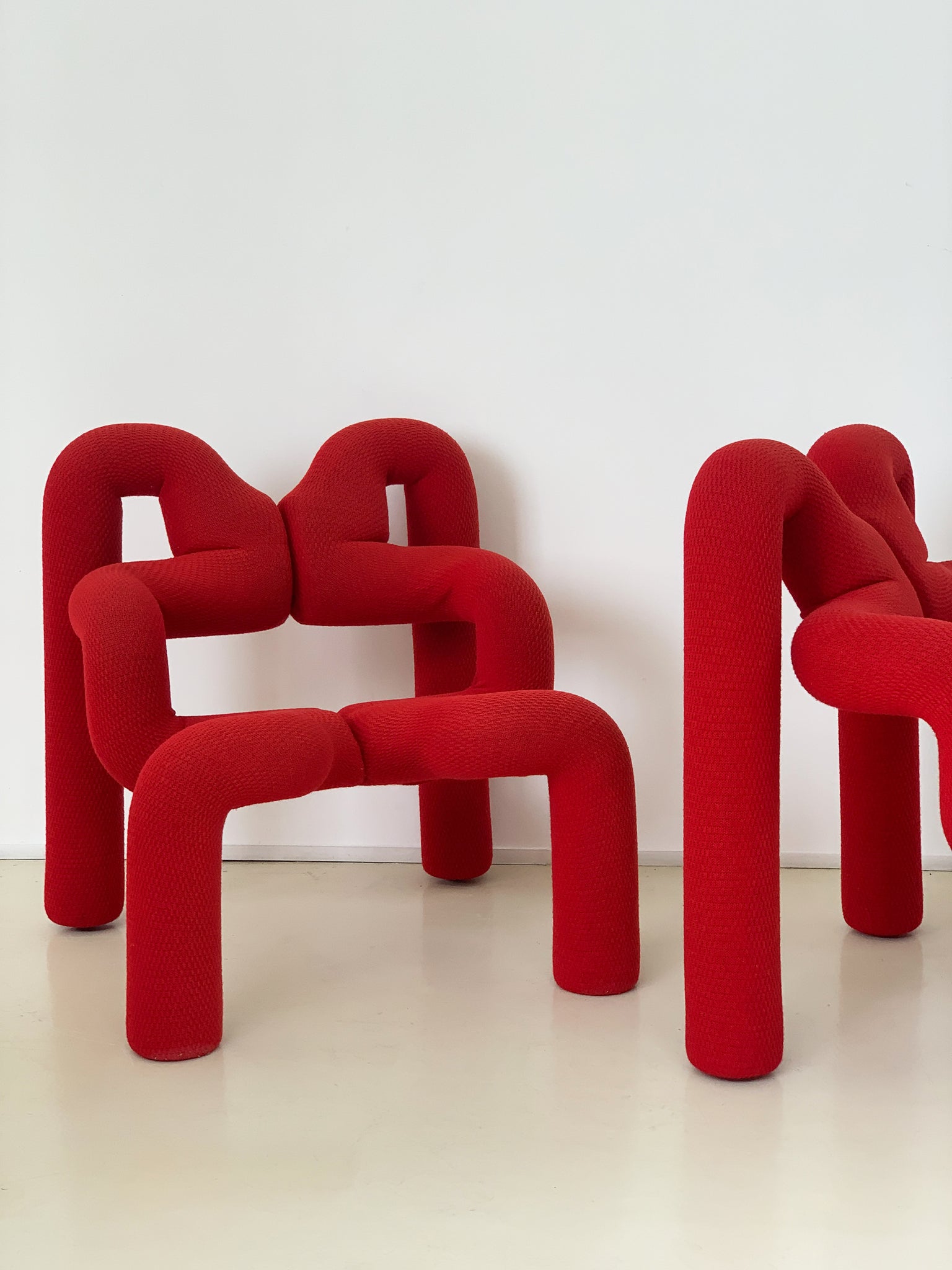 1980s Red Ekstrem Chair by Terje Ekstrom, Each