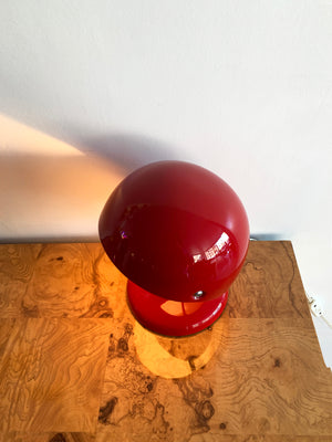 Rare Cherry Red Flos 1963 “Jucker” Lamp by Tobia Scarpa