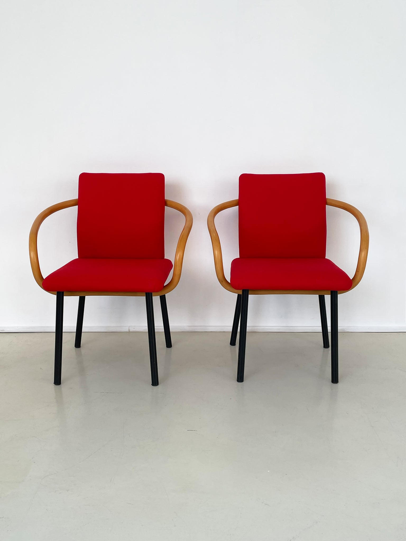Post Modern Ettore Sottsass for Knoll Red Mandarin Chair