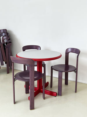 Bruno Rey Red Bistro Dining Table