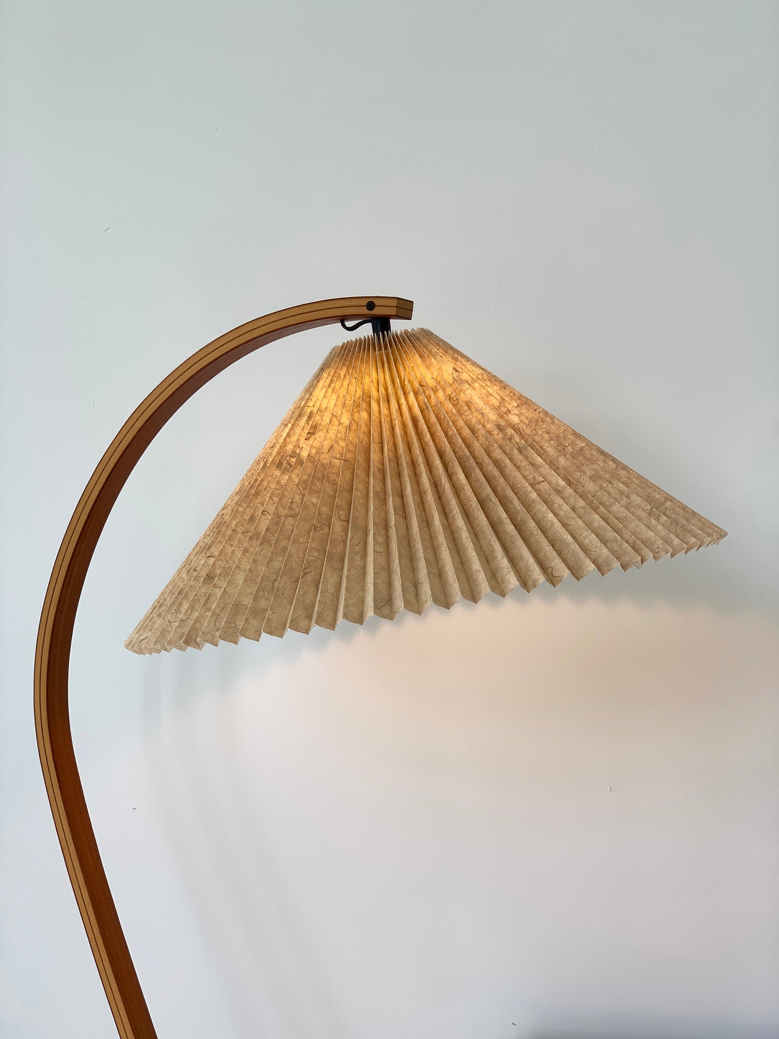 1970s Danish Bent Teak Caprani Floor Lamp