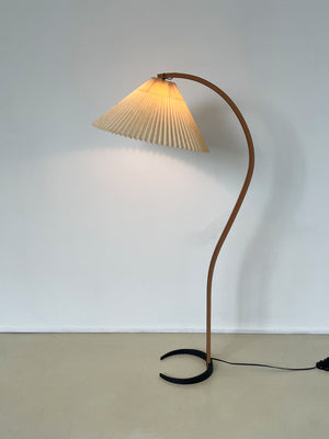 1970s Bent Teak Caprani Floor Lamp, Denmark