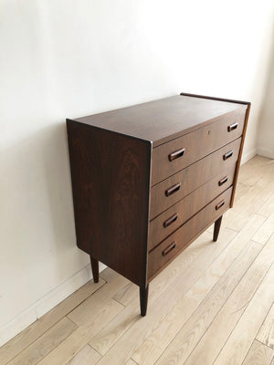 Mid Century Danish Rosewood Four Drawer Chest