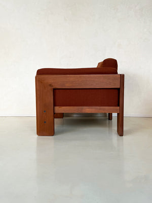 1970s Walnut Bastiano Club Chair by Tobia Scarpa for Knoll