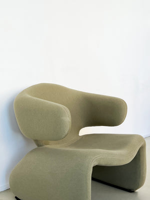 Sage Green Djinn Arm Chair By Olivier Mourgue for Airborne