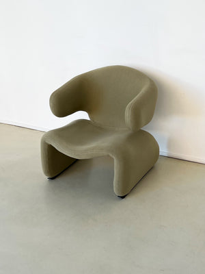 Sage Green Djinn Arm Chair By Olivier Mourgue for Airborne