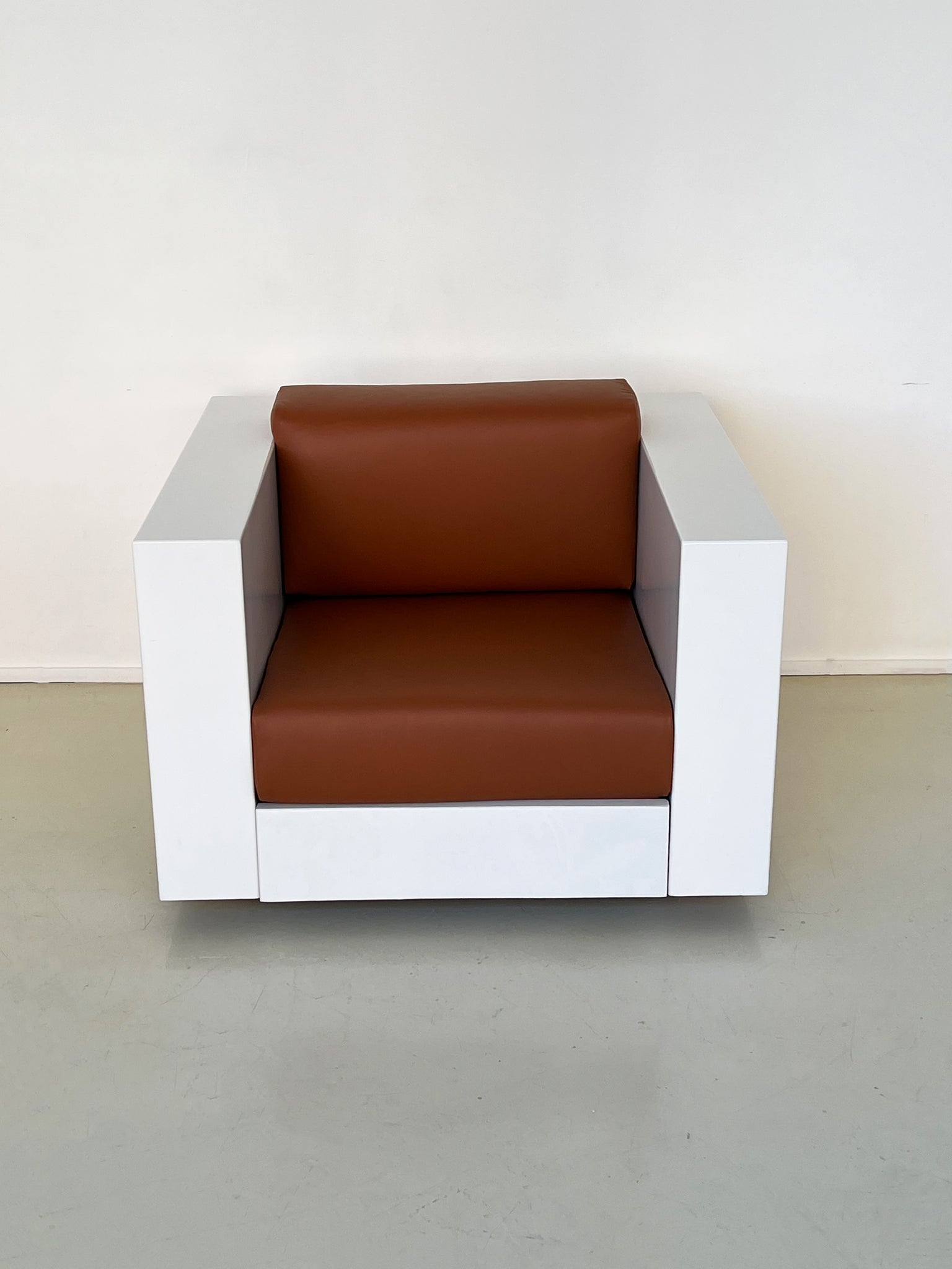 1964 Saratoga Boxy Club Chair by Lella and Massimo Vignelli for Poltronova