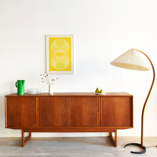 Danish Mid Century Teak Credenza w/ Square Legs – Home Union NYC