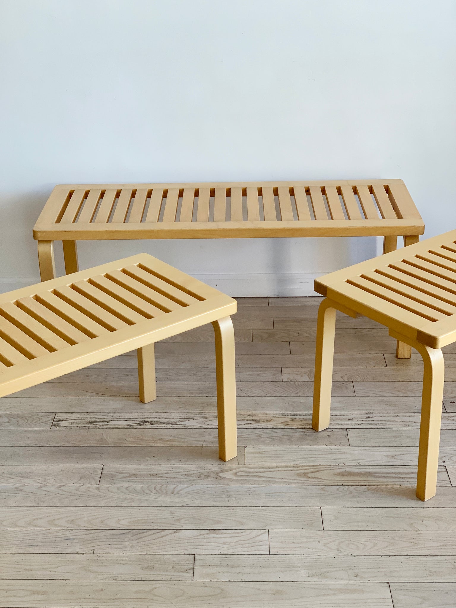 1960s Bench 153 By Alvar Aalto for ICF, Finland