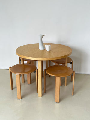 Vintage Alvar Aalto Birch 90A Dining Table for Artek, ICF