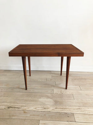 1950s Solid Walnut Mel Smilow Bench/Table, Refinished.
