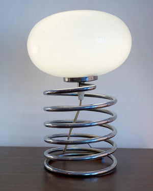 1970s German Ingo Maurer Spiral Spring Lamp
