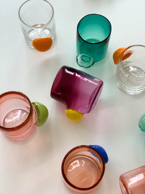 Sticky Hand Blown Bubble Tumbler Cup