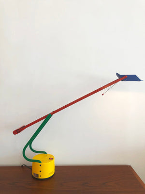 Post Modern 1980s Italian Memphis Halogen Table Lamp