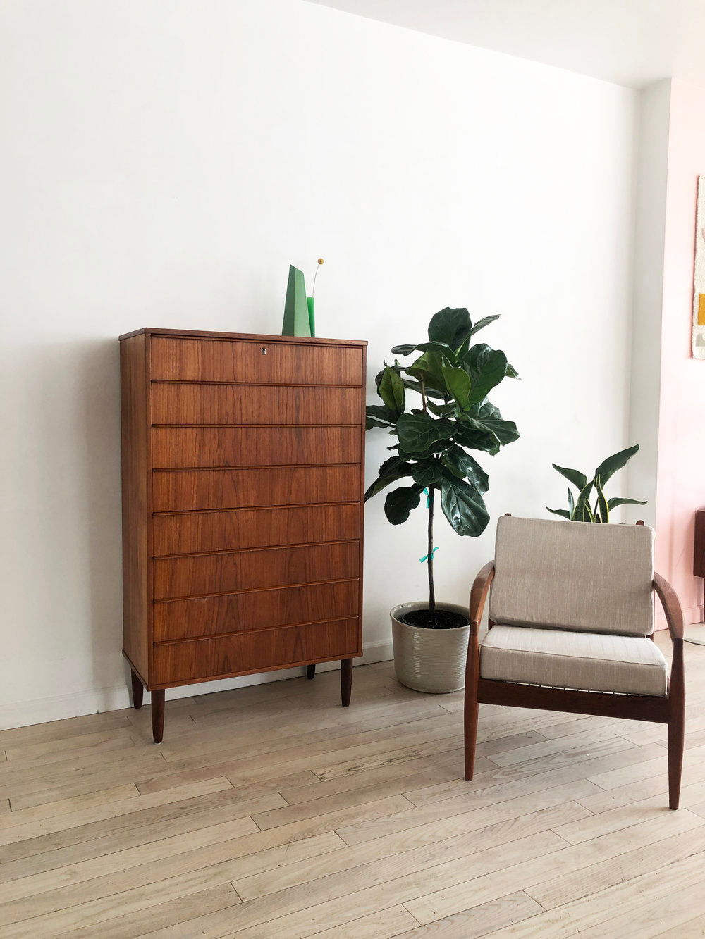 mid century modern tall dresser Mid-Century & Low Set Home and Closet Vintage Our Mid RUSTYER 43" Tall Dresser for