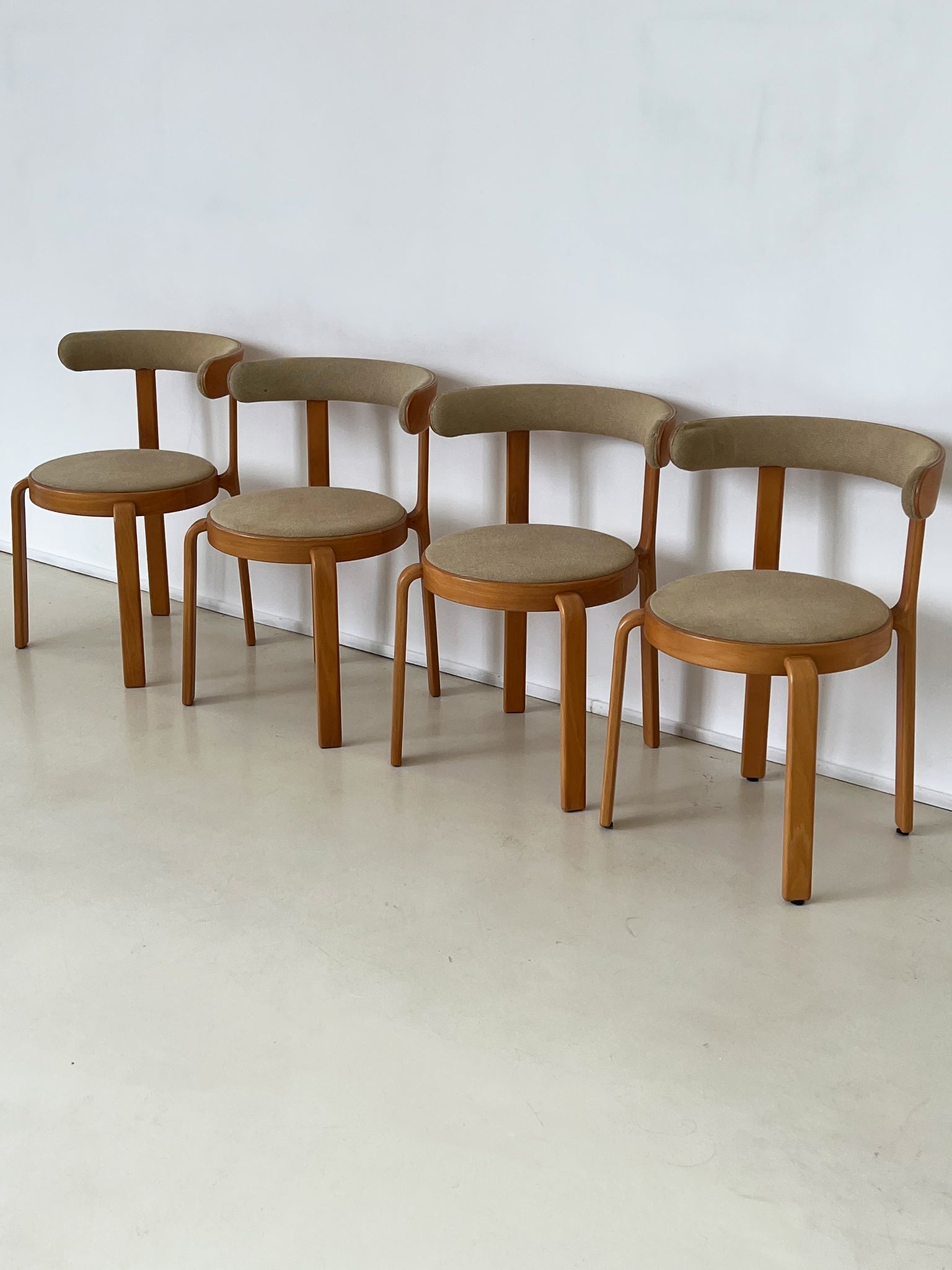 Set of 4 Beechwood Dining Chairs by Magnus Olesen