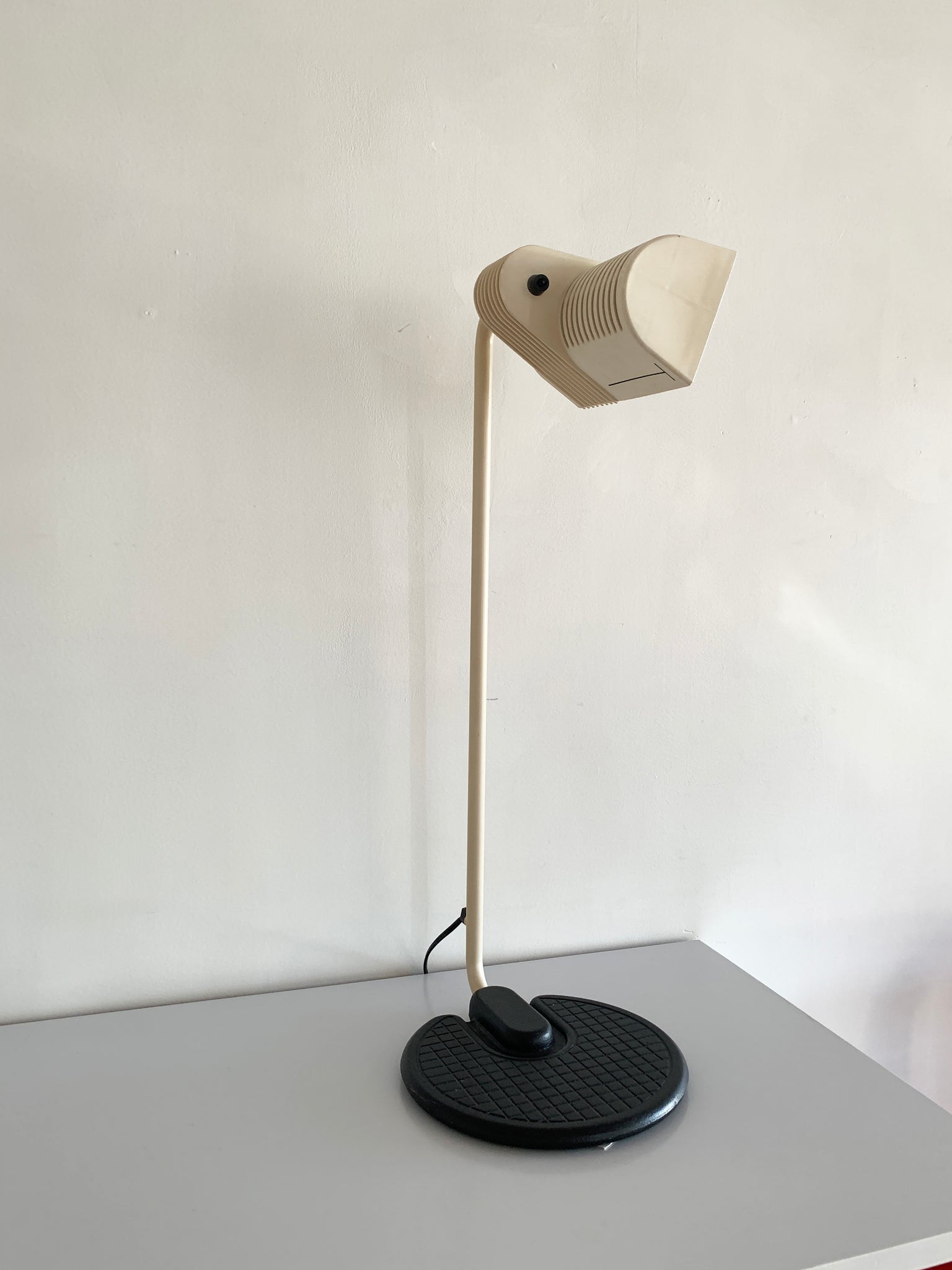 1980s Post Modern White Directrional Table Lamp by Belux, Spain