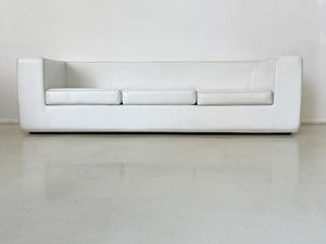 1968 White "Throwaway" 3-Seater Sofa by Zanotta