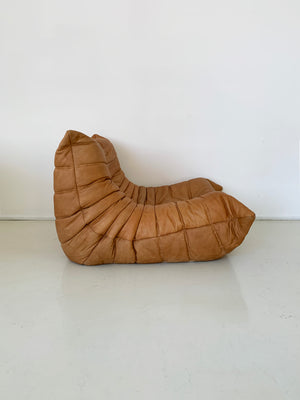Vintage Leather Togo Chair by Michel Ducaroy for Ligne Roset