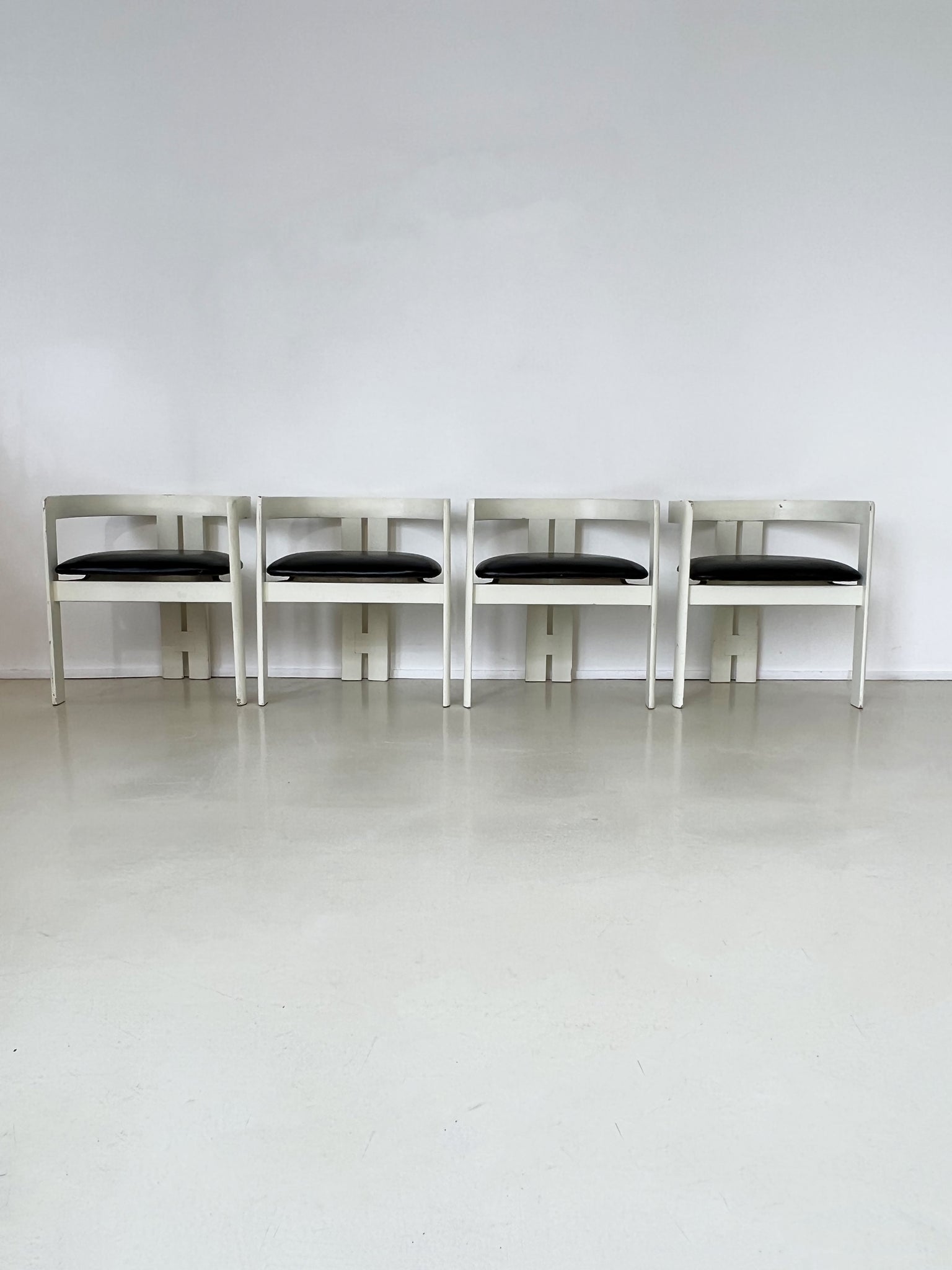 Vintage Set of 4 Pigreco Dining Chairs by Tobia Scarpa