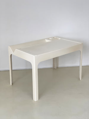 1967 White Fiberglass Ozoo Desk by Marc Berthier, France
