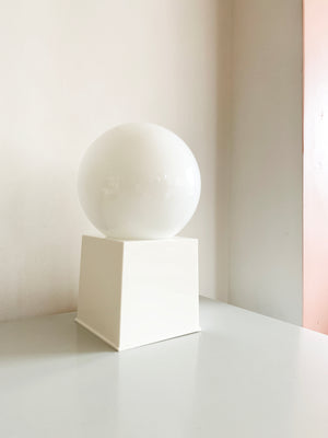 1970s White Orb Lamps