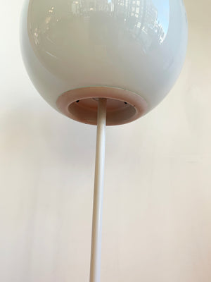 1960s White Teardrop Robert Sonneman Lollipop Table Lamp