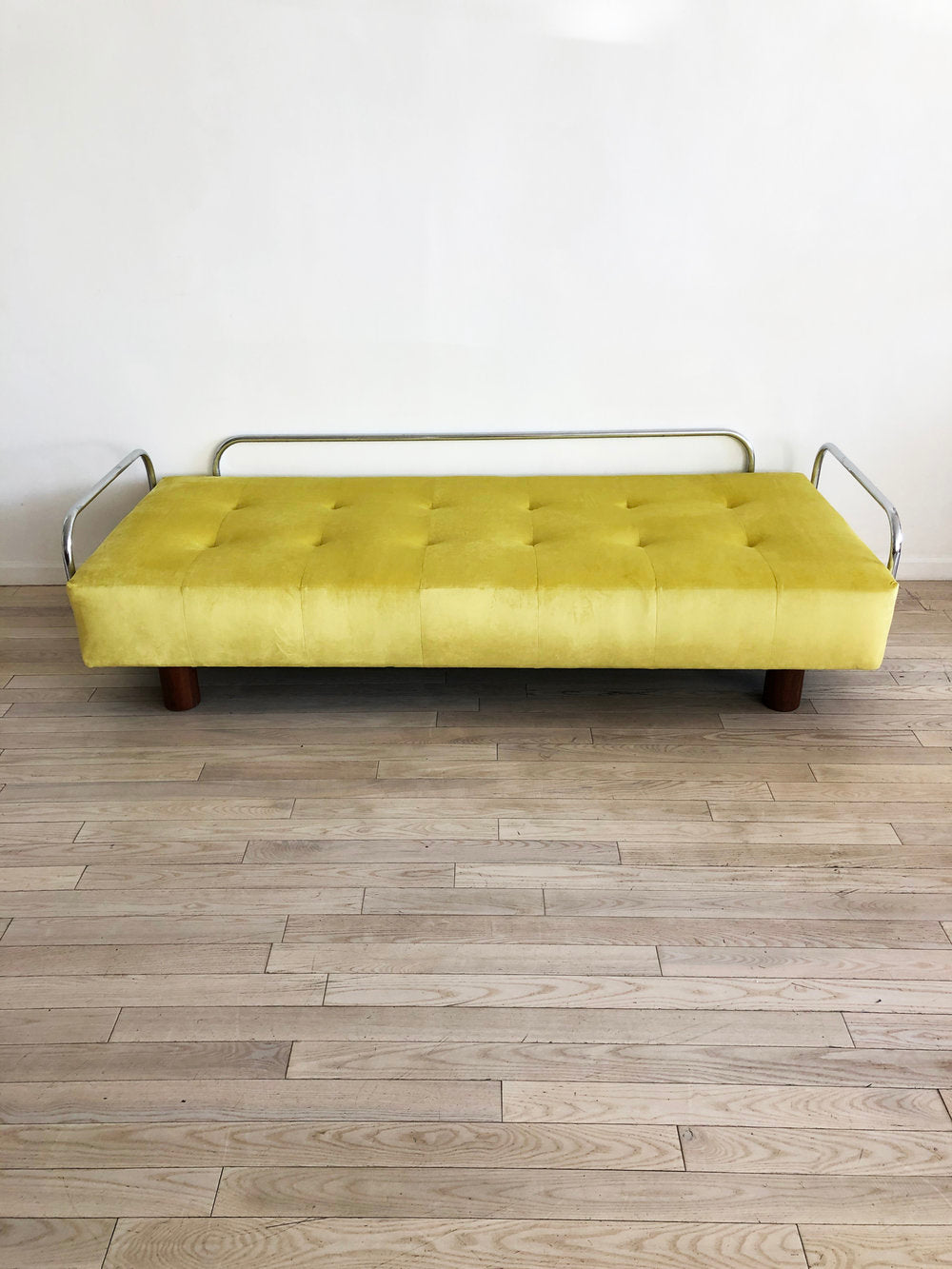 1960s Adrian Pearsall For Craft Yellow Sofa