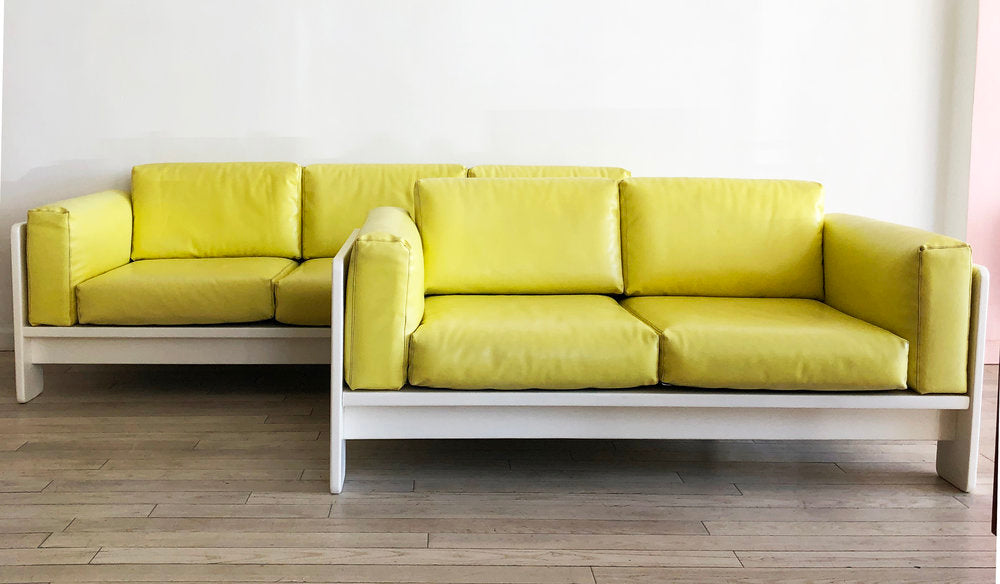 1975 Tobia Scarpa for Knoll "Bastiano" Sofas in Yellow
