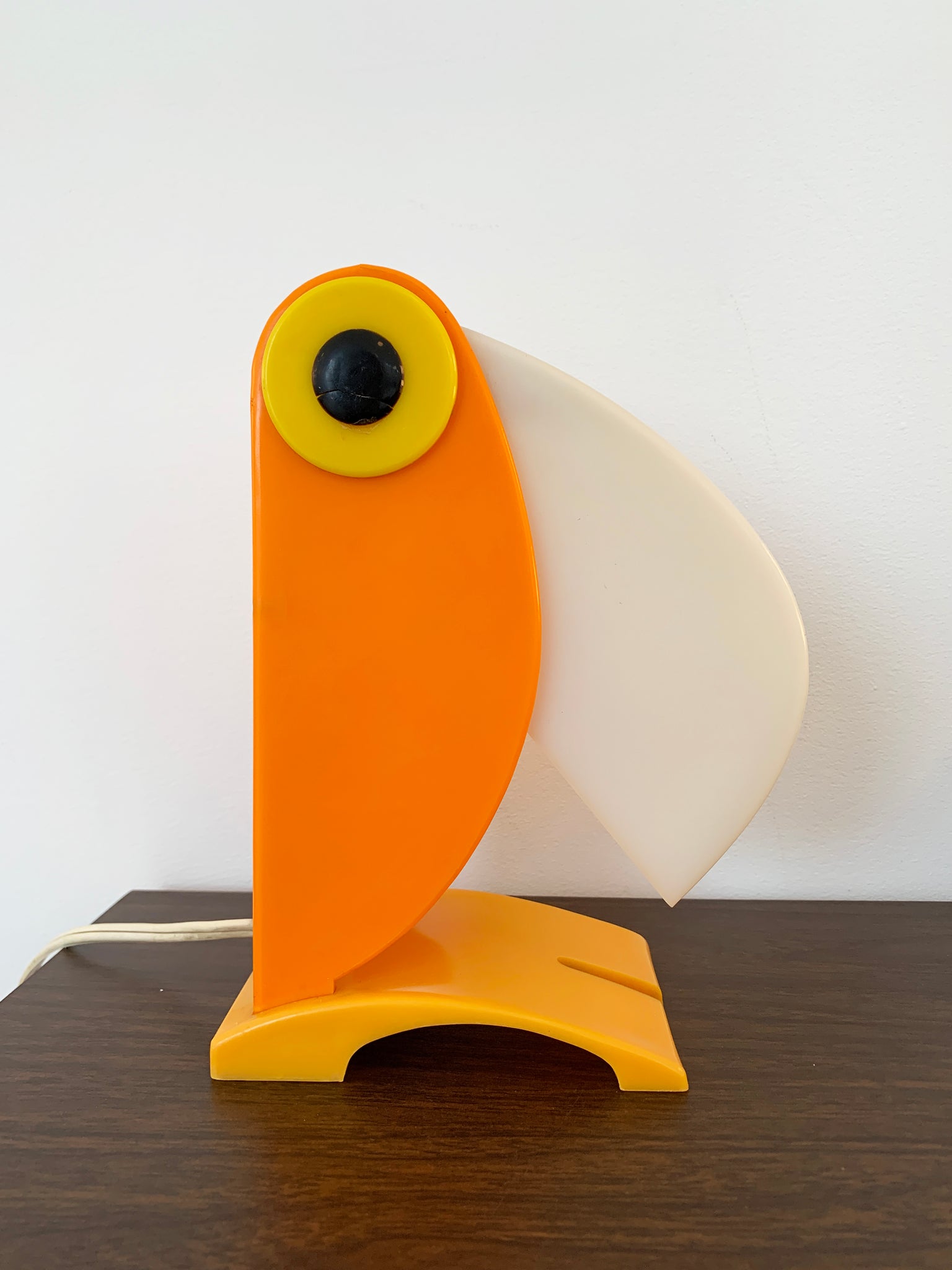 1968 Yellow Toucan Table Lamp by Old Timer Ferrari