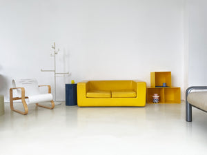 1960s Yellow "Throwaway" Sofa by Zanotta